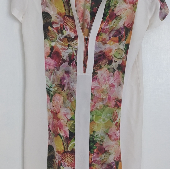 White Silk Club Monaco Mini Dress - Picture 2 of 2